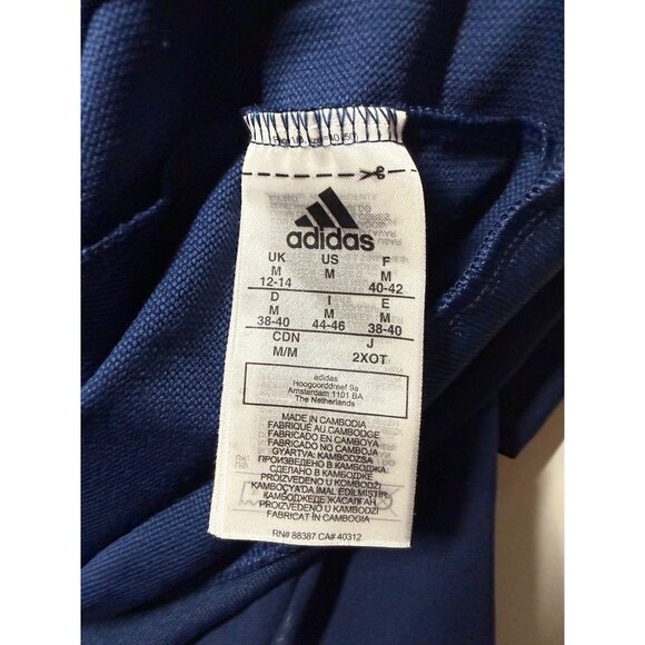 Adidas Georgia Tech Yellow Jackets Navy Blue Full-Zip Track Jacket Mens M GT - Picture 5 of 12